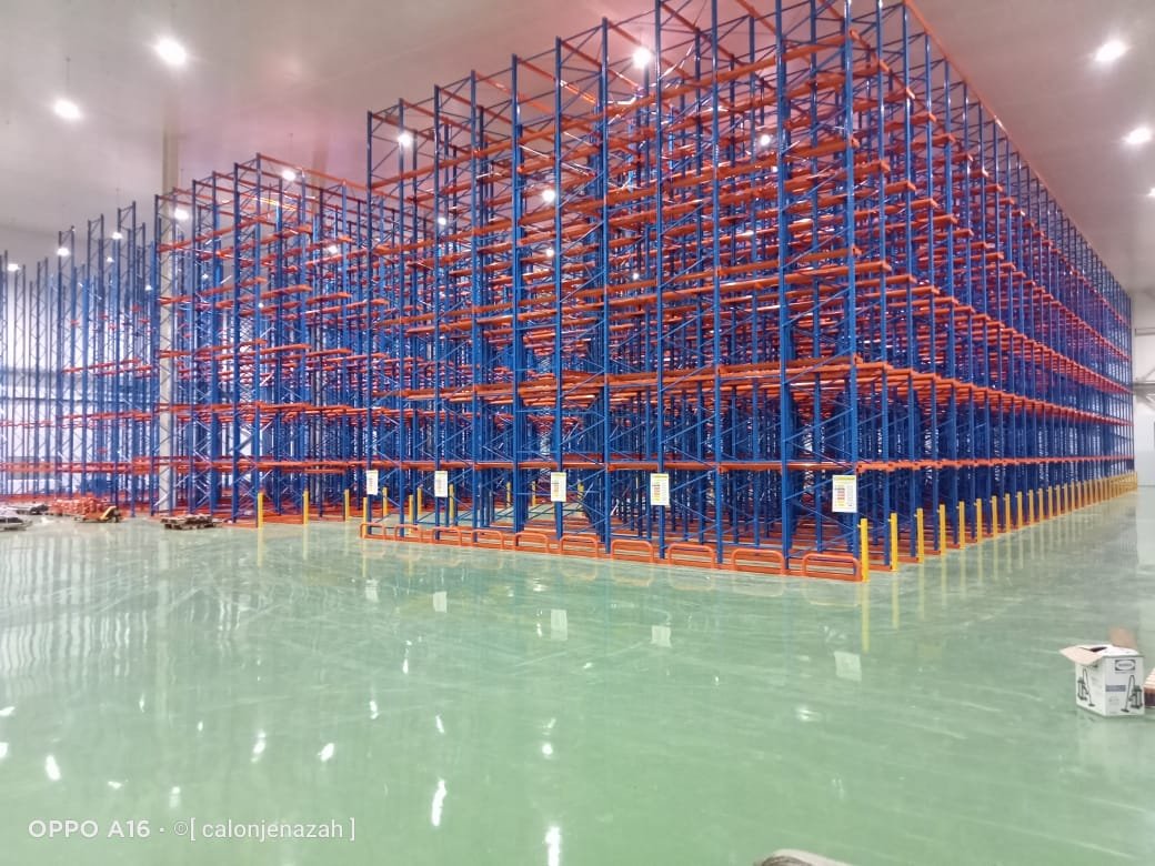 Info rak drive-in Perkasa Racking TAP — Mengenal Frame & Support Rail Rak Drive-In